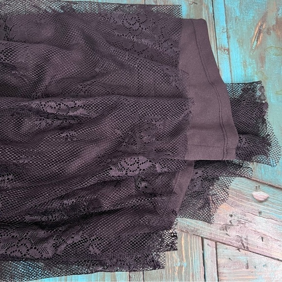 Forever 21 Fit & Flare Black Lace Strapless Dress Medium - Picture 10 of 12